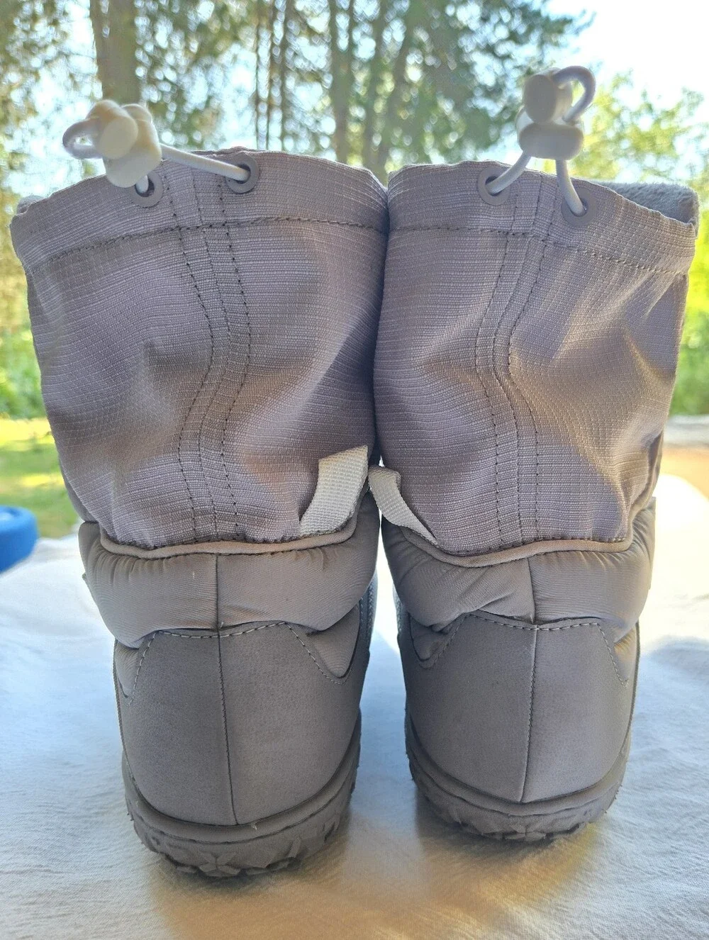 Chaco Ramble Puff Tall Boot, Light Gray, Size 8/EU 39